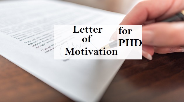 letter of motivation for phd