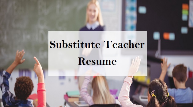 substitute teacher resume