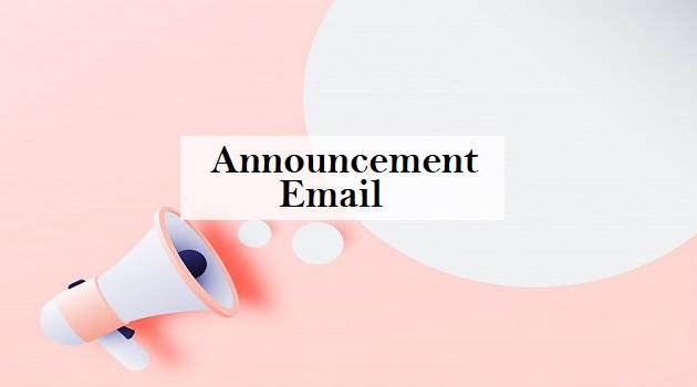 announcement email