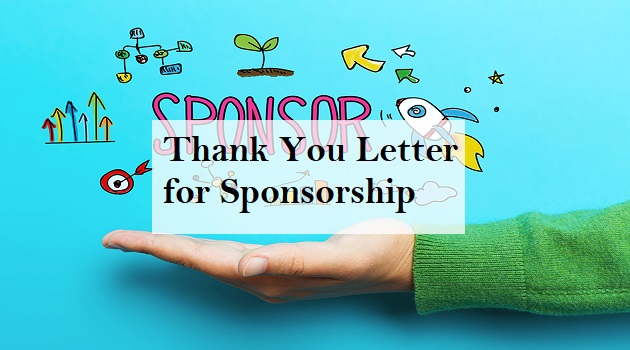 thank you letter for sponsorship