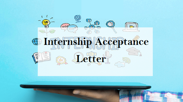 internship acceptance letter