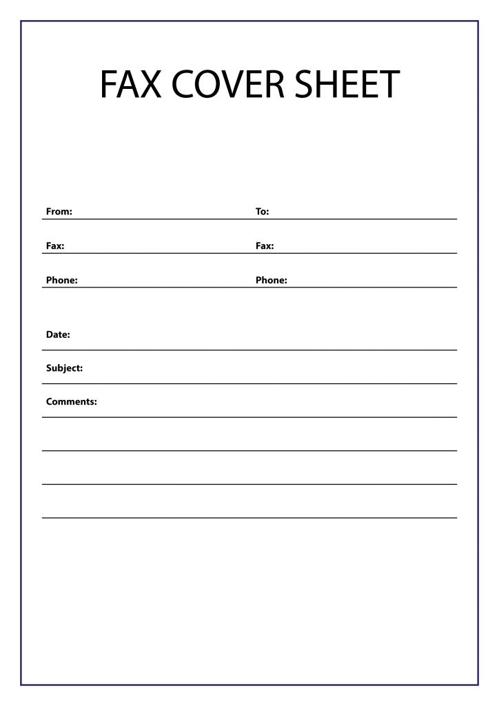 Free Fax Cover Sheet Templates, Samples, and Examples